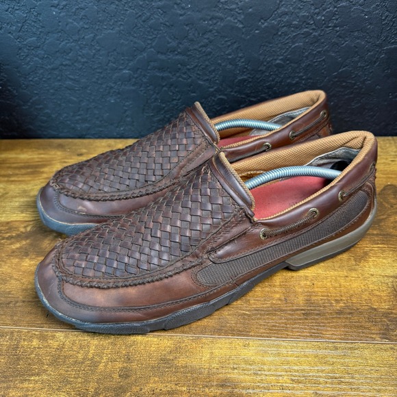 Twisted X Basket Weave Slip-On Shoes MDMS017 Mens Size 12M main image 3